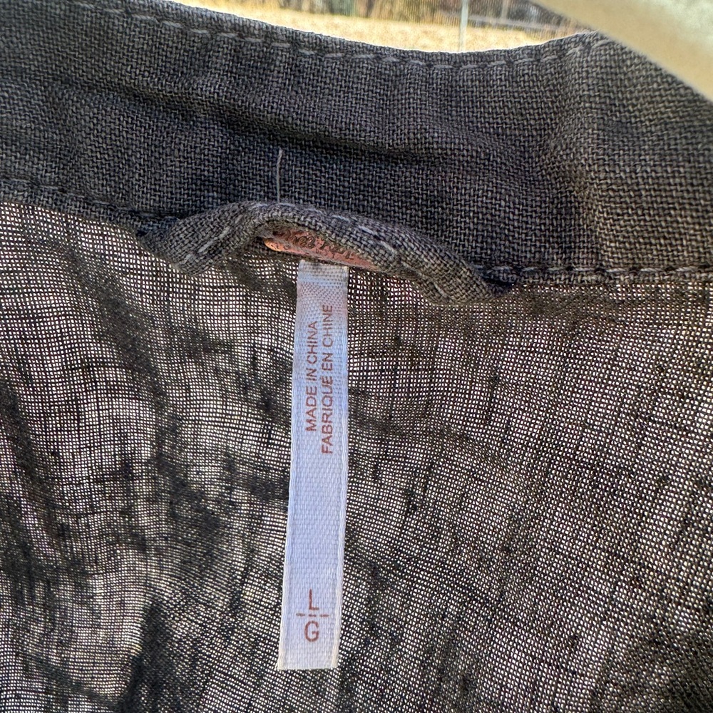Free People Olive Military style Jacket - Picture 3 of 9